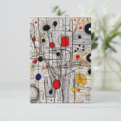 Carte de remerciements plat (Debout devant)