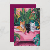 Carte de remerciements plat (Devant / Derrière)