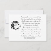 Carte de remerciements plat (Dos)