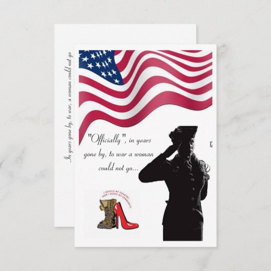 Carte de remerciements plat (Devant / Derrière)