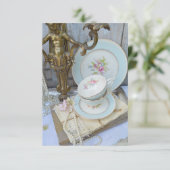 Carte de remerciements plat (Debout devant)