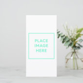 Carte de remerciements plat (Debout devant)