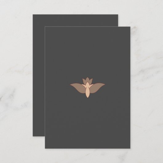 Carte de remerciements plat (Devant / Derrière)