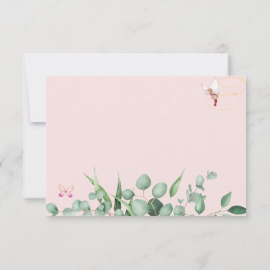 Carte de remerciements plat (Dos)