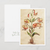 carte de remerciements plat 3,5 po x 5 po (Devant / Derrière)