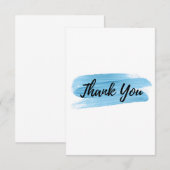 carte de remerciements plat 3,5 po x 5 po (Devant / Derrière)