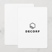 Carte de remerciements plat 4,5 po x 6,25 po (Devant / Derrière)