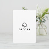 Carte de remerciements plat 4,5 po x 6,25 po (Debout devant)