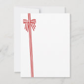 Carte de remerciements plat à mâchoires rayées (Dos)