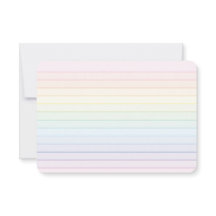 Carte de remerciements plat arc-en-ciel