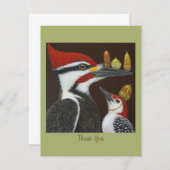 Carte de remerciements plat avec pics (Devant / Derrière)