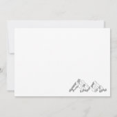 Carte de remerciements plat blanc de la côte de l' (Dos)