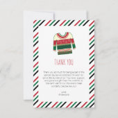 Carte de remerciements plat de Baby shower moche (Devant)