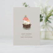 Carte de remerciements plat de champignons (Debout devant)