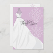 Carte de remerciements plat de la Fête de la (Devant / Derrière)