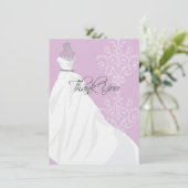 Carte de remerciements plat de la Fête de la (Debout devant)