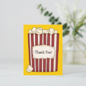 Carte de remerciements plat de maïs éclaté (Debout devant)