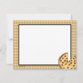 Carte de remerciements plat de partie de pizza (Dos)