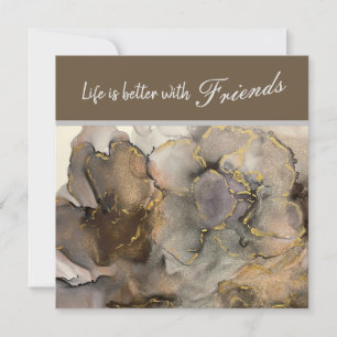 Carte de remerciements plat de réponse neutre