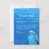 Carte de remerciements plat Dolphin Blue Ocean (Devant)