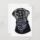 carte de remerciements plat "Good Dog" (Devant / Derrière)