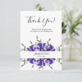 Carte de remerciements plat Irises (Debout devant)