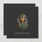 Carte de remerciements plat King Tutankhamun (Devant / Derrière)