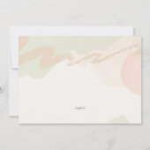 Carte de remerciements plat Lilies (Dos)