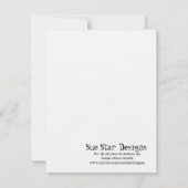 Carte de remerciements PLAT Mariage Snowflake (Dos)