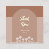 Carte de remerciements plat Mariage style arc (Devant)