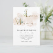 Carte de remerciements plat minimaliste (Debout devant)