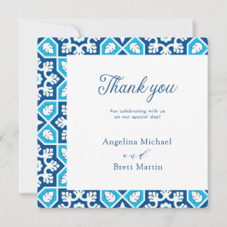 Carte de remerciements plat minimaliste élégant bl