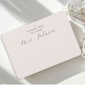 Carte de remerciements plat moderne | L'avenir Mme