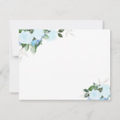 Carte de remerciements plat religieux bleu de (Dos)