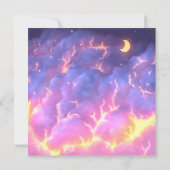 Carte de remerciements plat rose baby shower (Dos)