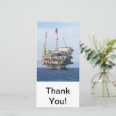 Carte De Remerciements Plate-forme pétrolière (Debout devant)
