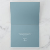 Carte de remerciements plate pour une douche à la  (Intérieur)