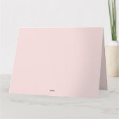 Carte de remerciements plate pour une douche à la  (Dos)