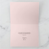 Carte de remerciements plate pour une douche à la  (Intérieur)