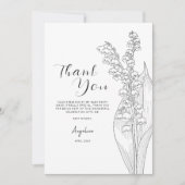 Carte de remerciements plate pour une douche à la  (Devant)