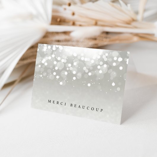 Carte de remerciements Platine