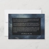 Carte De Remerciements Pleine lune gothique foncé Mariage de nuit Sky (Dos)