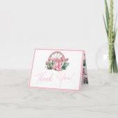 Carte De Remerciements Pliage Baby shower de cactus Occidentaux (Devant)