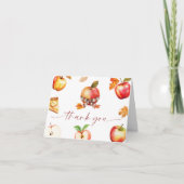Carte de remerciements plié Baby shower Apple (Devant)