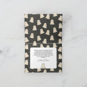 Carte de remerciements plié Baby shower Halloween (Intérieur)