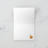 Carte de remerciements plié Baby shower Halloween (Intérieur)