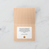 Carte de remerciements plié Baby shower Halloween (Intérieur)