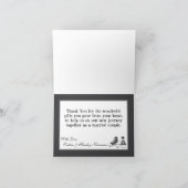 Carte de remerciements plié Baskets adolescents Ch (Intérieur)