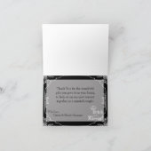 Carte de remerciements plié Boire à manger être ma (Intérieur)