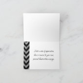 Carte de remerciements plié Chevron Parties scinti (Intérieur)